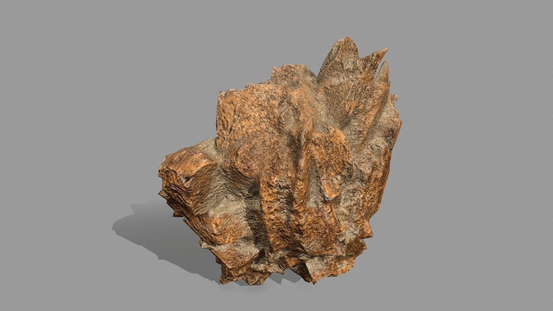 Rock Set Low-poly 3D model_12