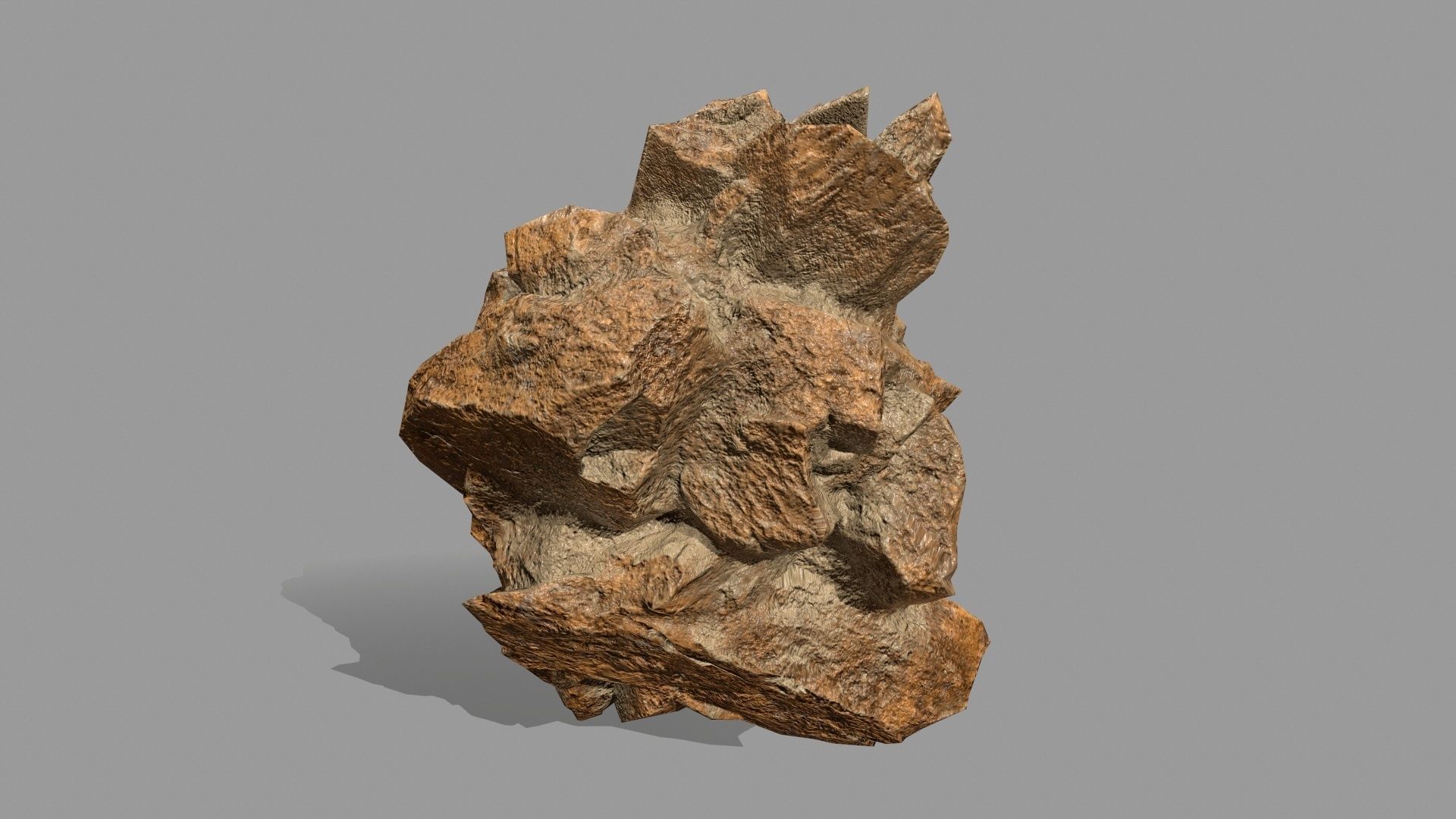 Rock Set Low-poly 3D model_14