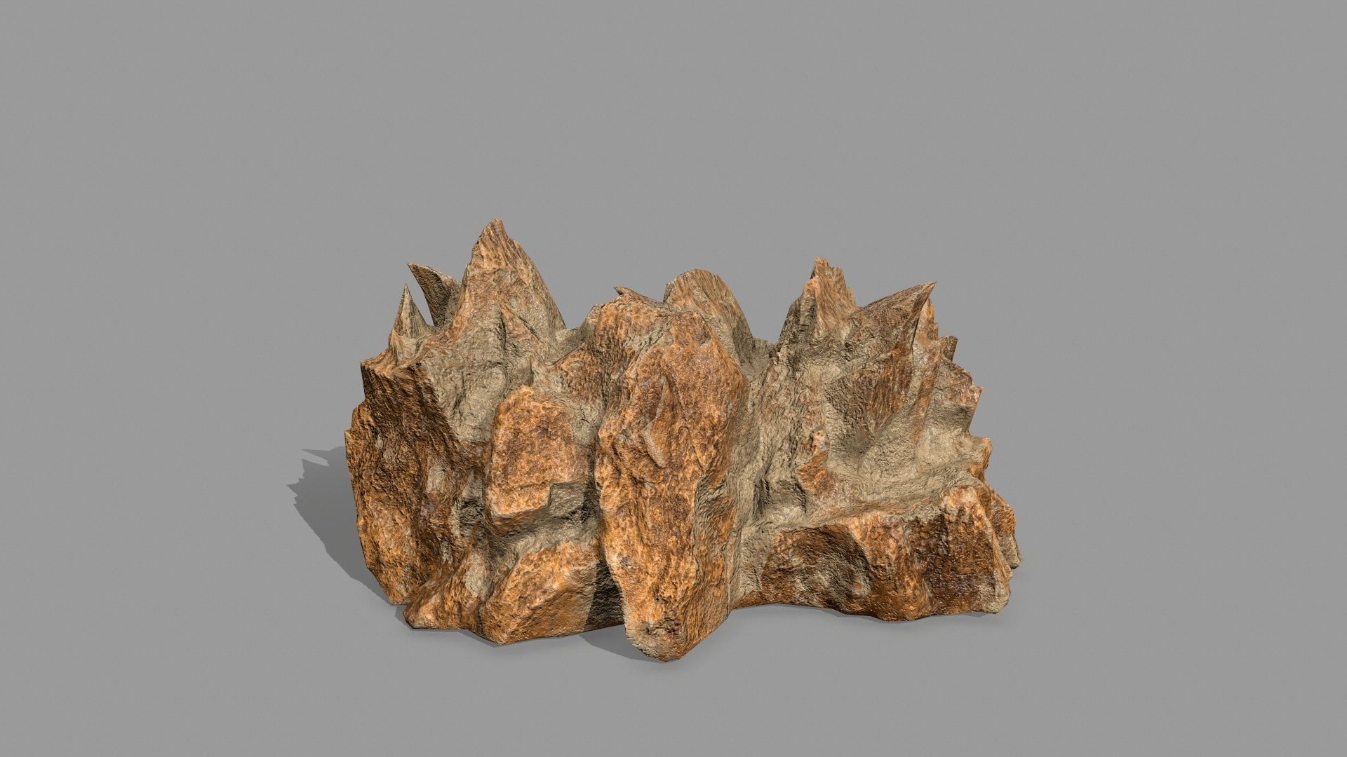 Rock Set Low-poly 3D model_16