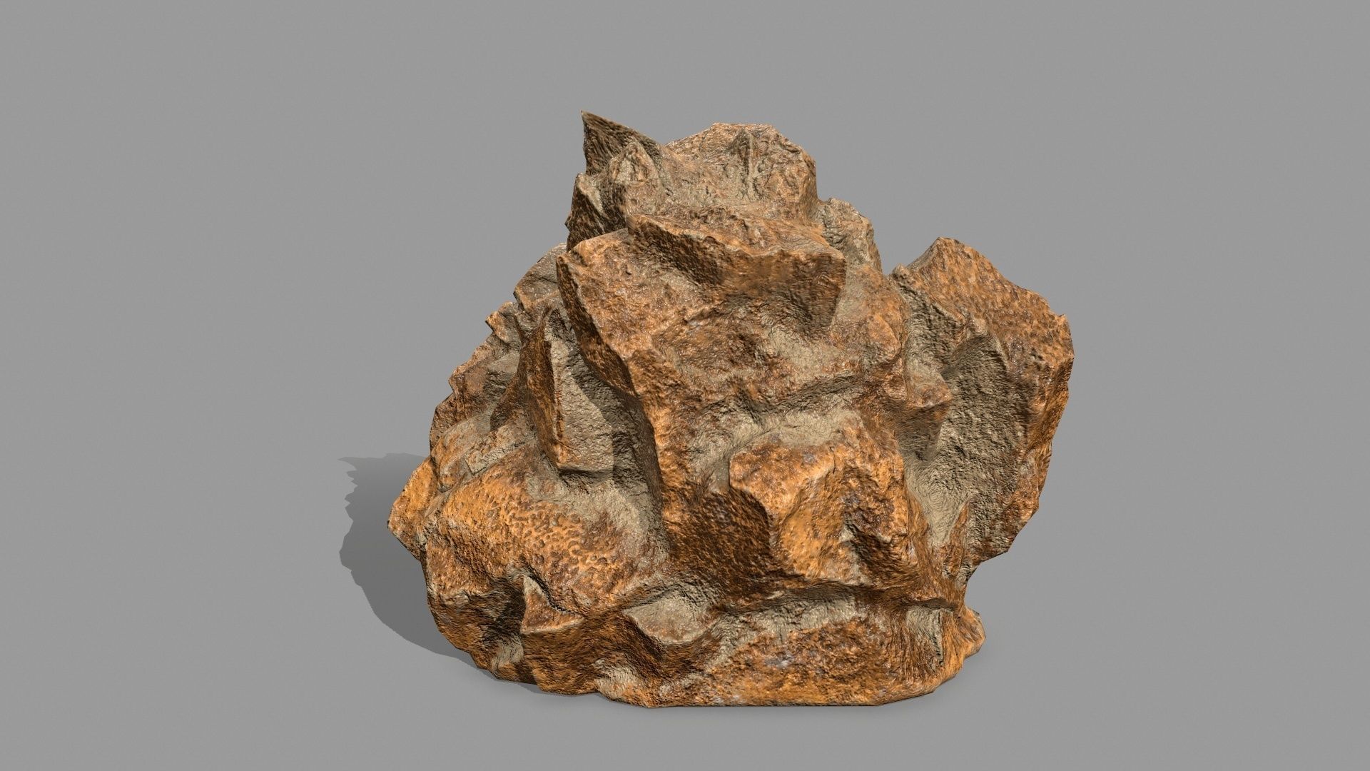 Rock Set Low-poly 3D model_5