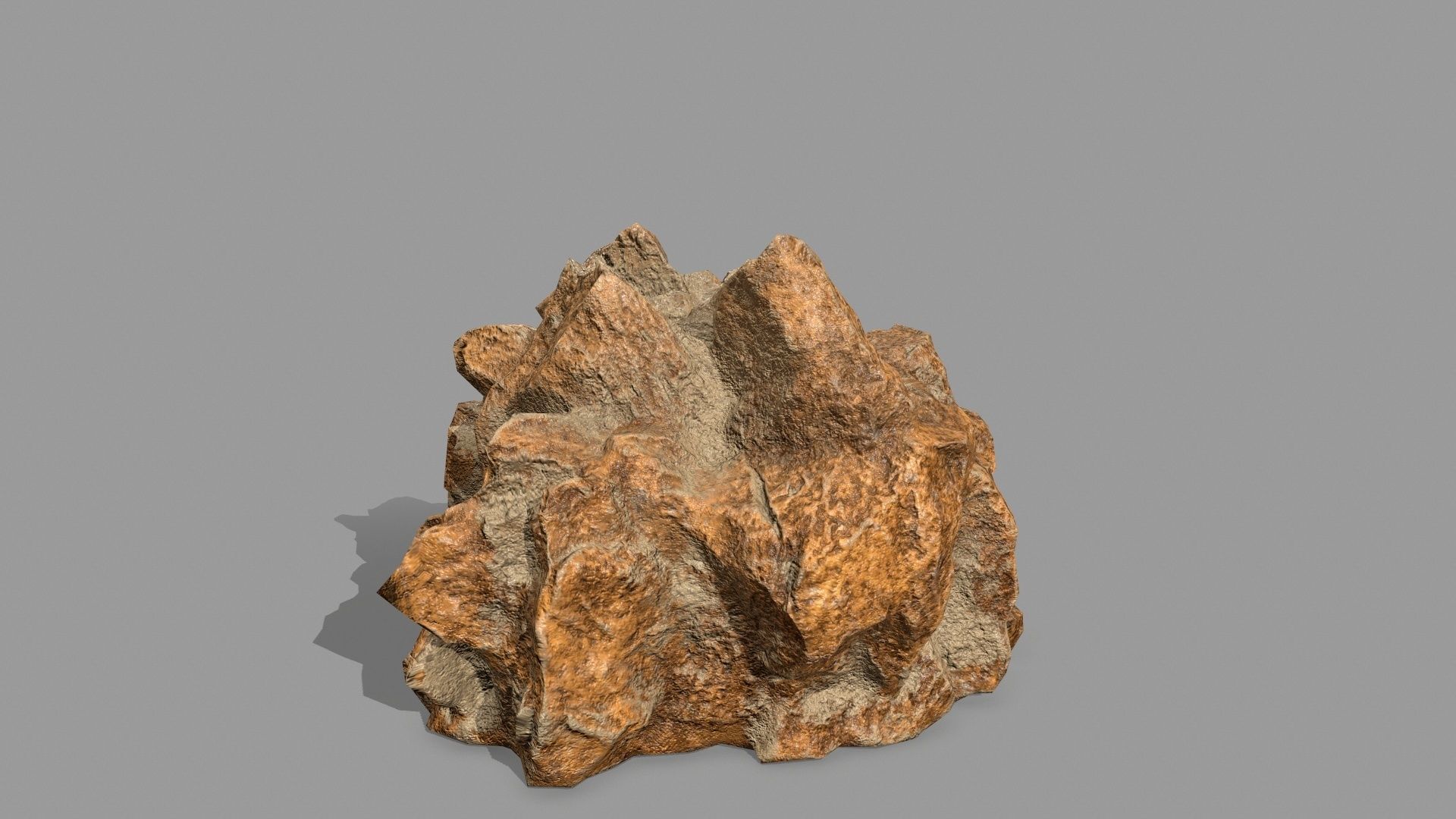 Rock Set Low-poly 3D model_10