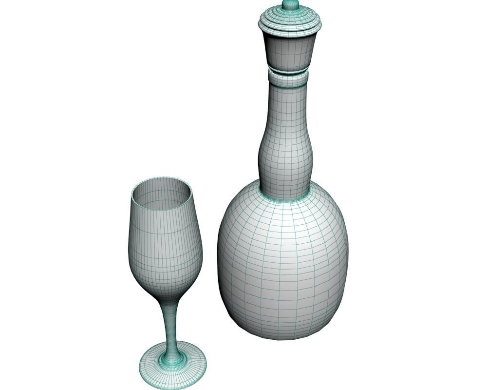 Decanter 02 3D model_11