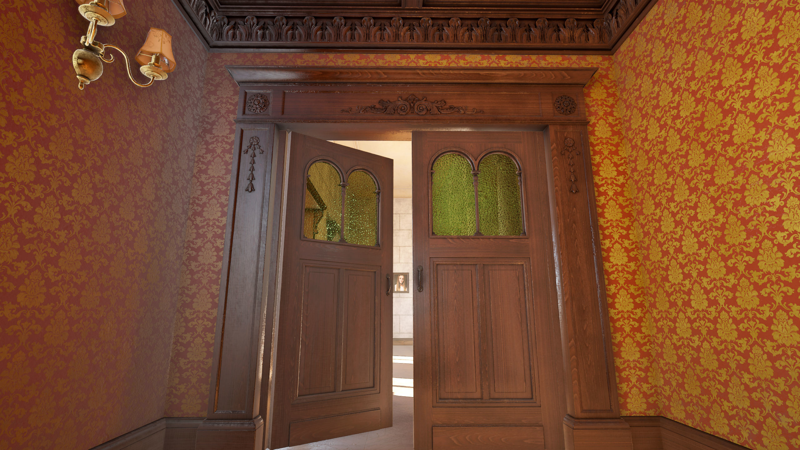 Modular Victorian Interior Mansion - Unity and Unreal Asset Pack Low-poly 3D model_28