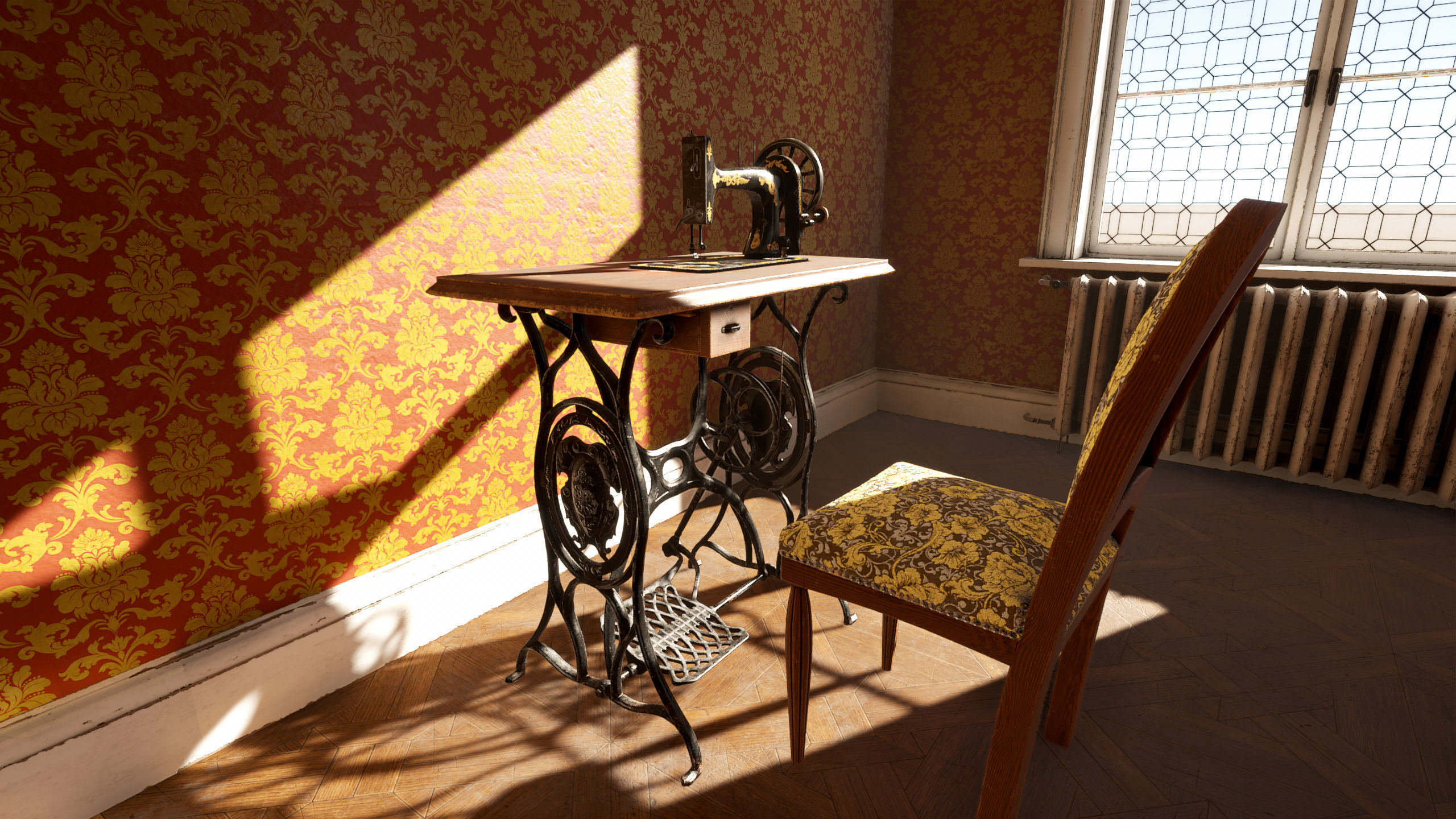 Modular Victorian Interior Mansion - Unity and Unreal Asset Pack Low-poly 3D model_23