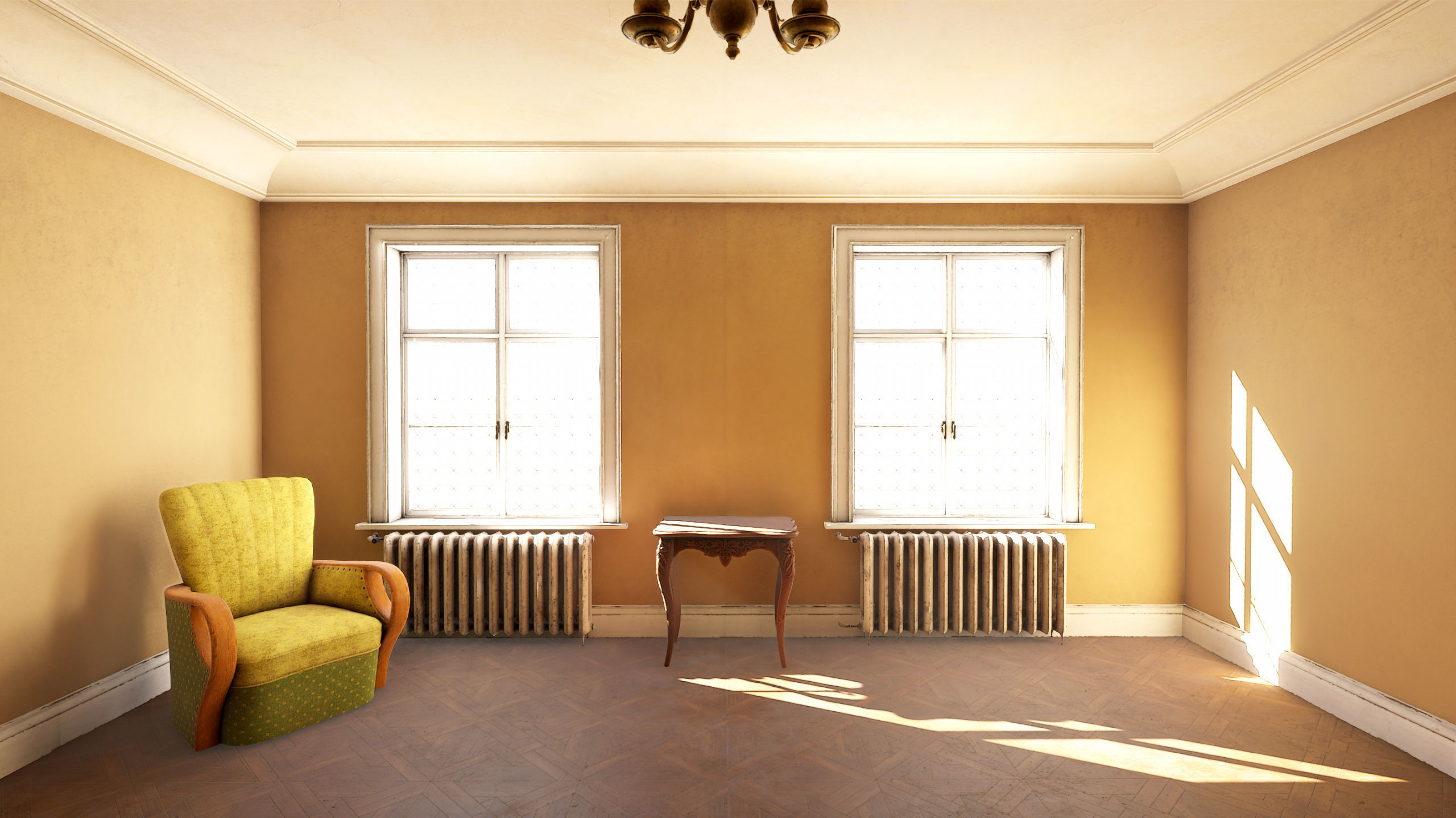 Modular Victorian Interior Mansion - Unity and Unreal Asset Pack Low-poly 3D model_14