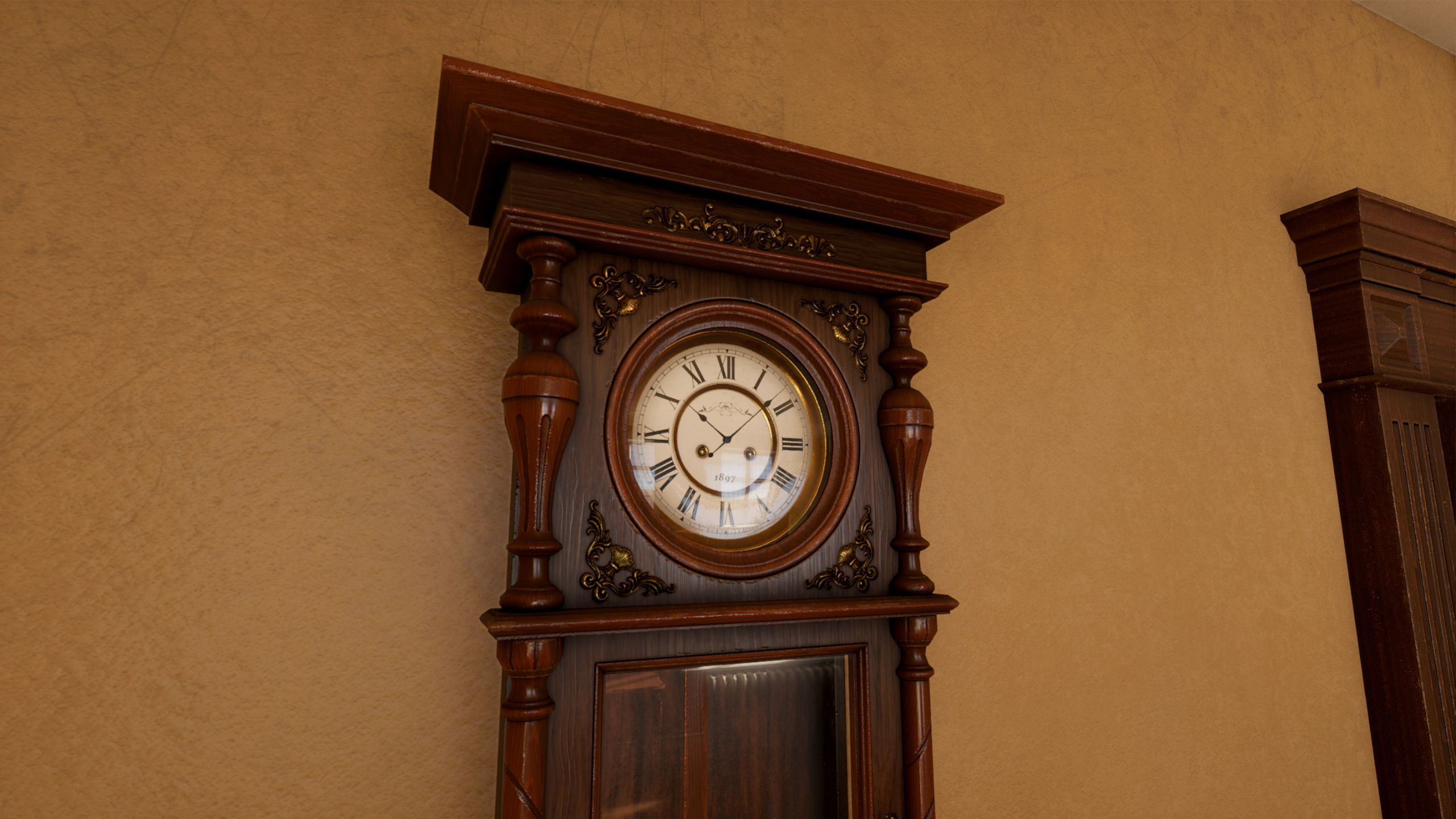 Modular Victorian Interior Mansion - Unity and Unreal Asset Pack Low-poly 3D model_15