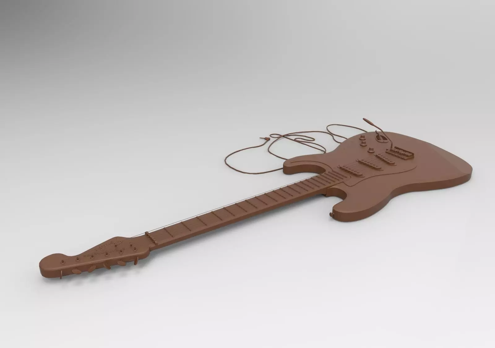 Gibson electric 3D print model_0