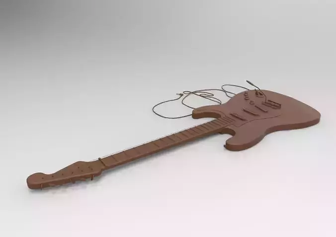 Gibson electric 3D print model