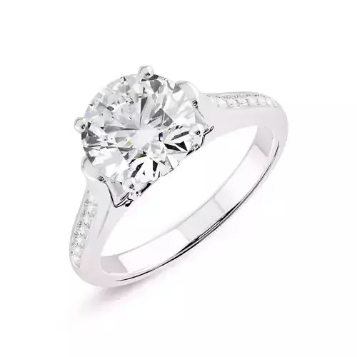 Solitaire Ring 360 Animation and stl file 3D print model