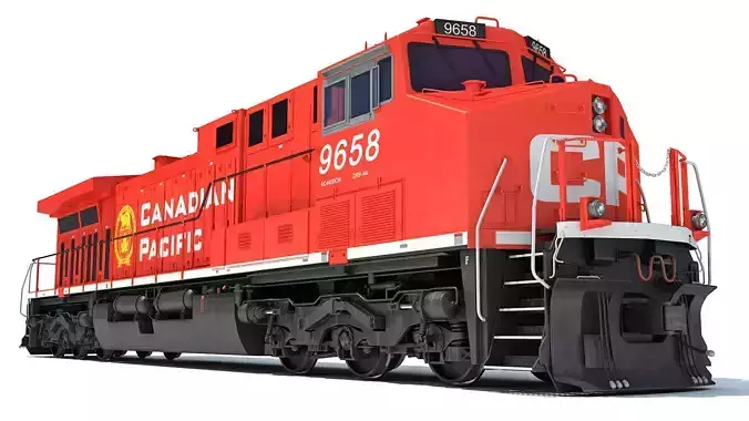 Canadian Pacific Locomotive 3D model