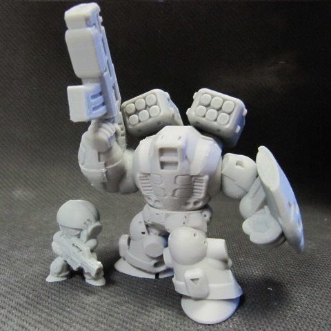 CHIBI-TECH SD - SAR-44 HAUSER ARM     3D print model_8