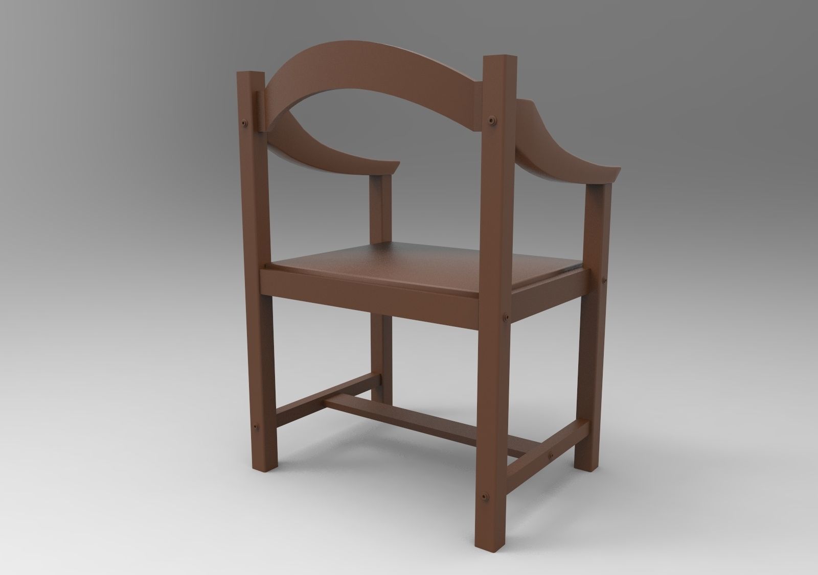 Chair 013 3D print model_4