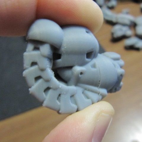 CHIBI-TECH SD - UNDERSLUNG-KINETIC ARM     3D print model_33