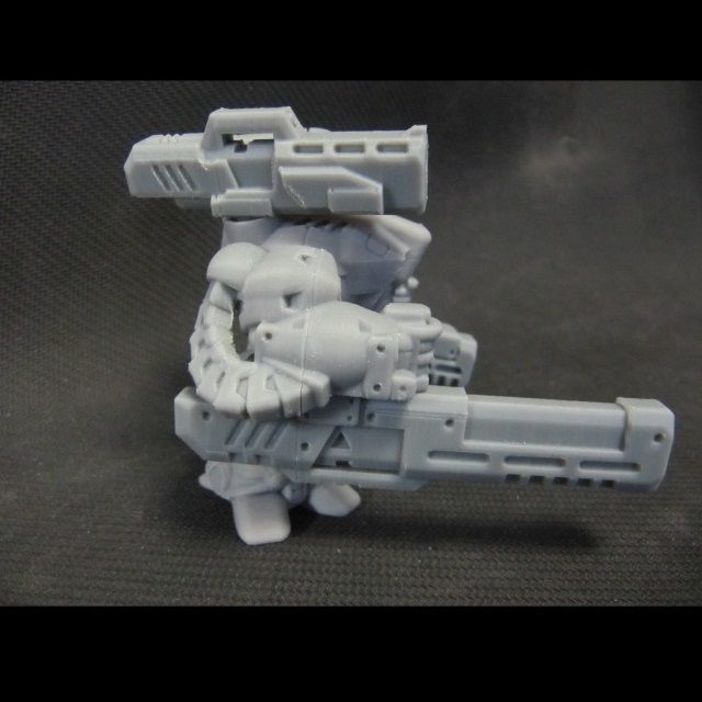 CHIBI-TECH SD - UNDERSLUNG-KINETIC ARM     3D print model_19
