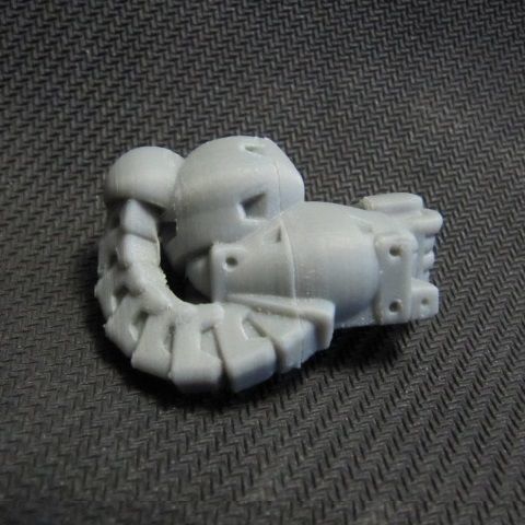CHIBI-TECH SD - UNDERSLUNG-KINETIC ARM     3D print model_1