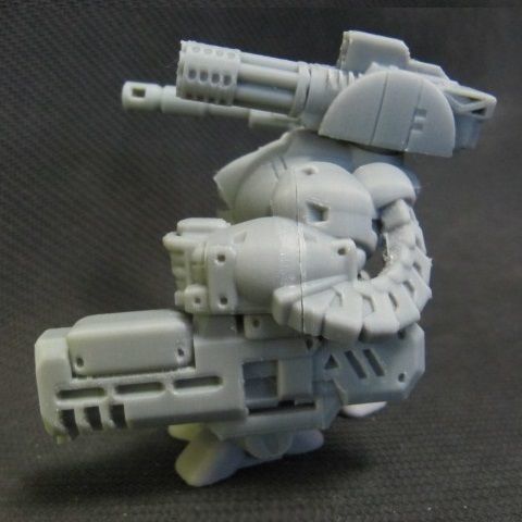 CHIBI-TECH SD - UNDERSLUNG-KINETIC ARM     3D print model_23