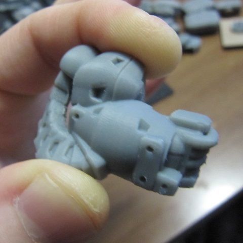 CHIBI-TECH SD - UNDERSLUNG-KINETIC ARM     3D print model_32