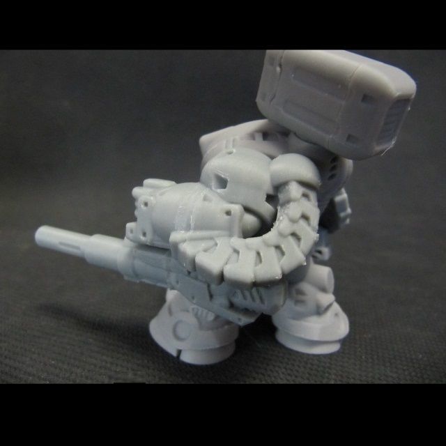 CHIBI-TECH SD - UNDERSLUNG-KINETIC ARM     3D print model_8