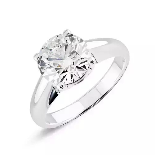 Solitaire Ring 360 Animation and stl file 3D print model