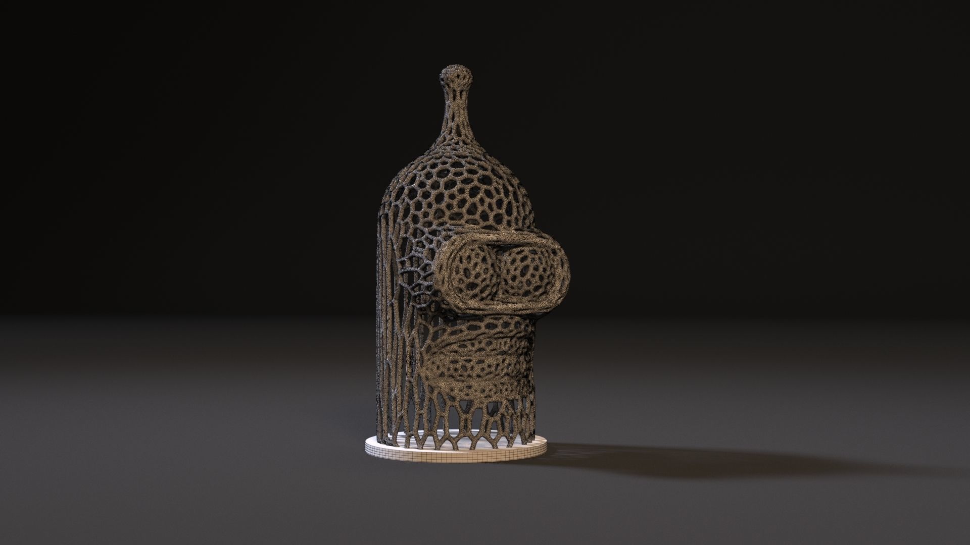 Bender bottle 3D print model_7