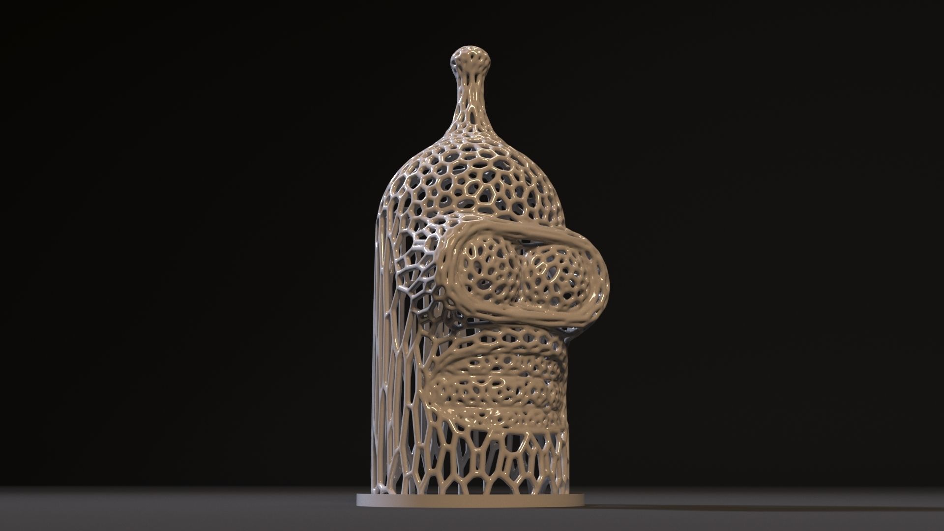 Bender bottle 3D print model_6