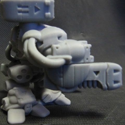 CHIBI-TECH SD - UNDERSLUNG-ENERGY-PLASMA ARM        3D print model_7