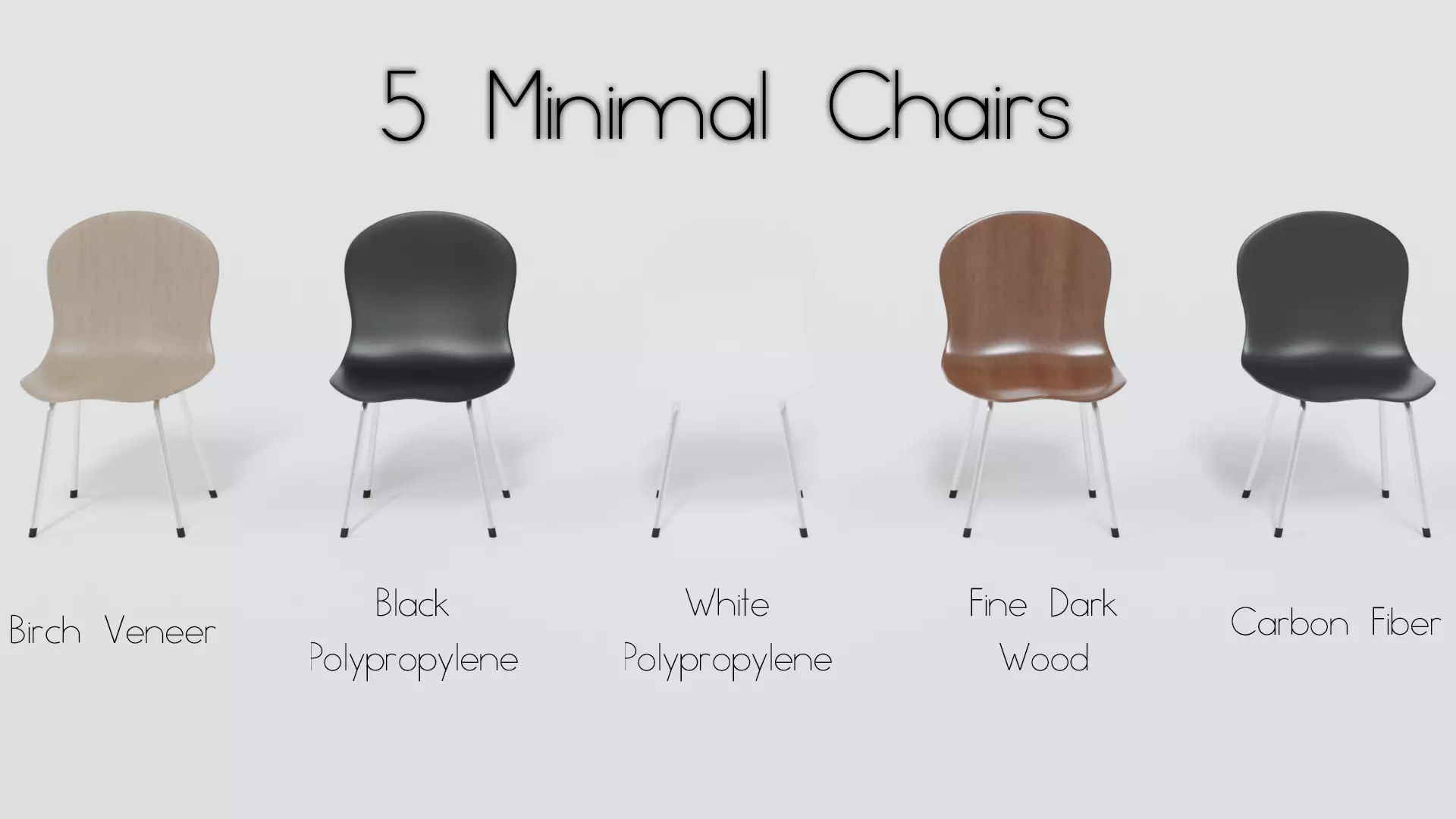 MinimalistChairs plastic chair Free 3D model