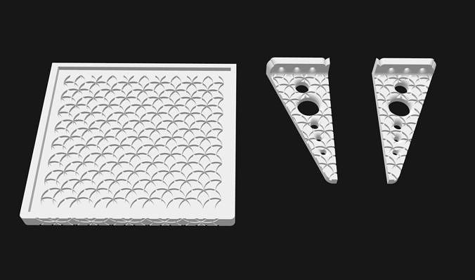 Flower of life projection shelf 3D print model