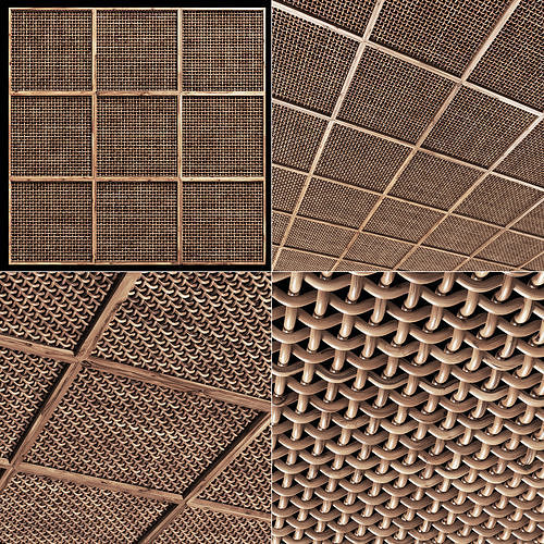 Ceiling crooked thick branch rattan n1 3D model