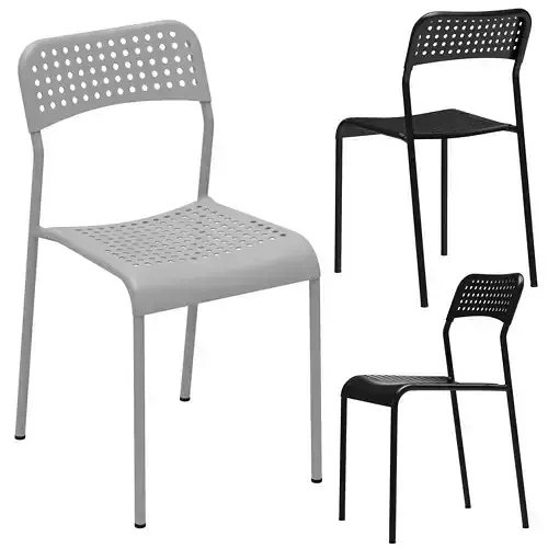 ADDE plastic chair with seat and back