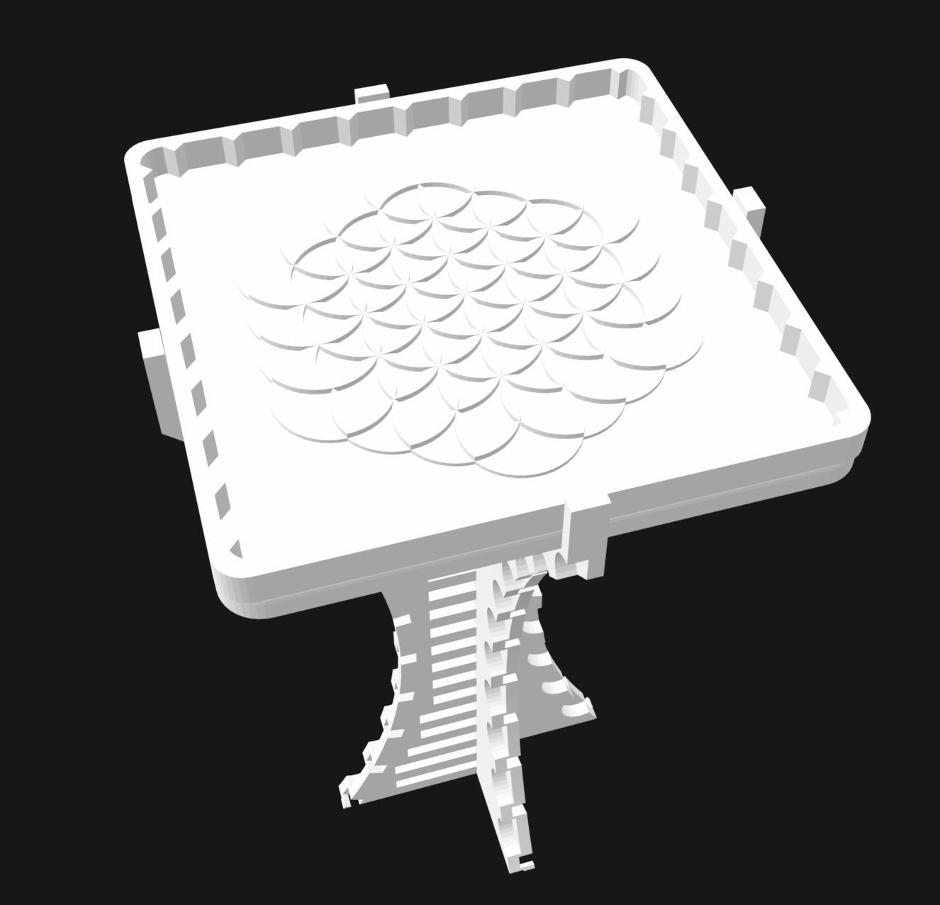 Coffee Table Flower of Life 3D print model_6