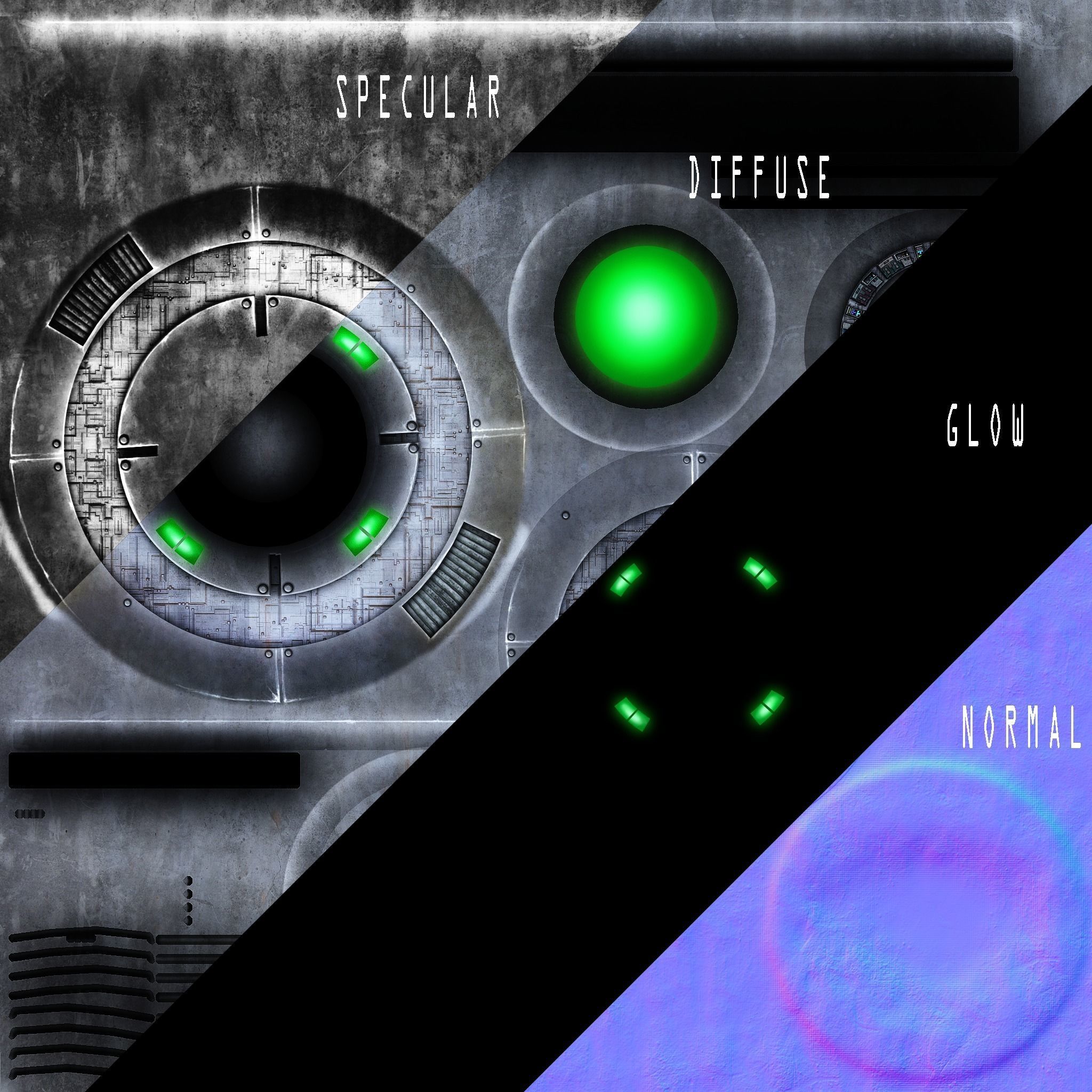 FREE Flying Saucer Free low-poly 3D model_5