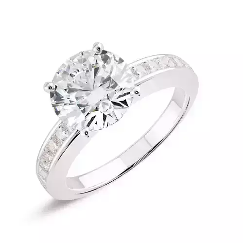 Solitaire Ring 360 Animation and stl file 3D print model