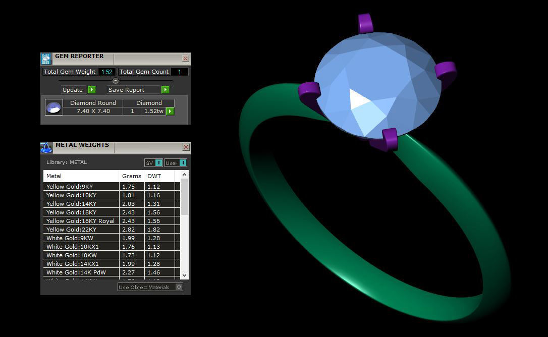 Solitaire Ring 360 Animation and stl file 3D print model 3D print model_6