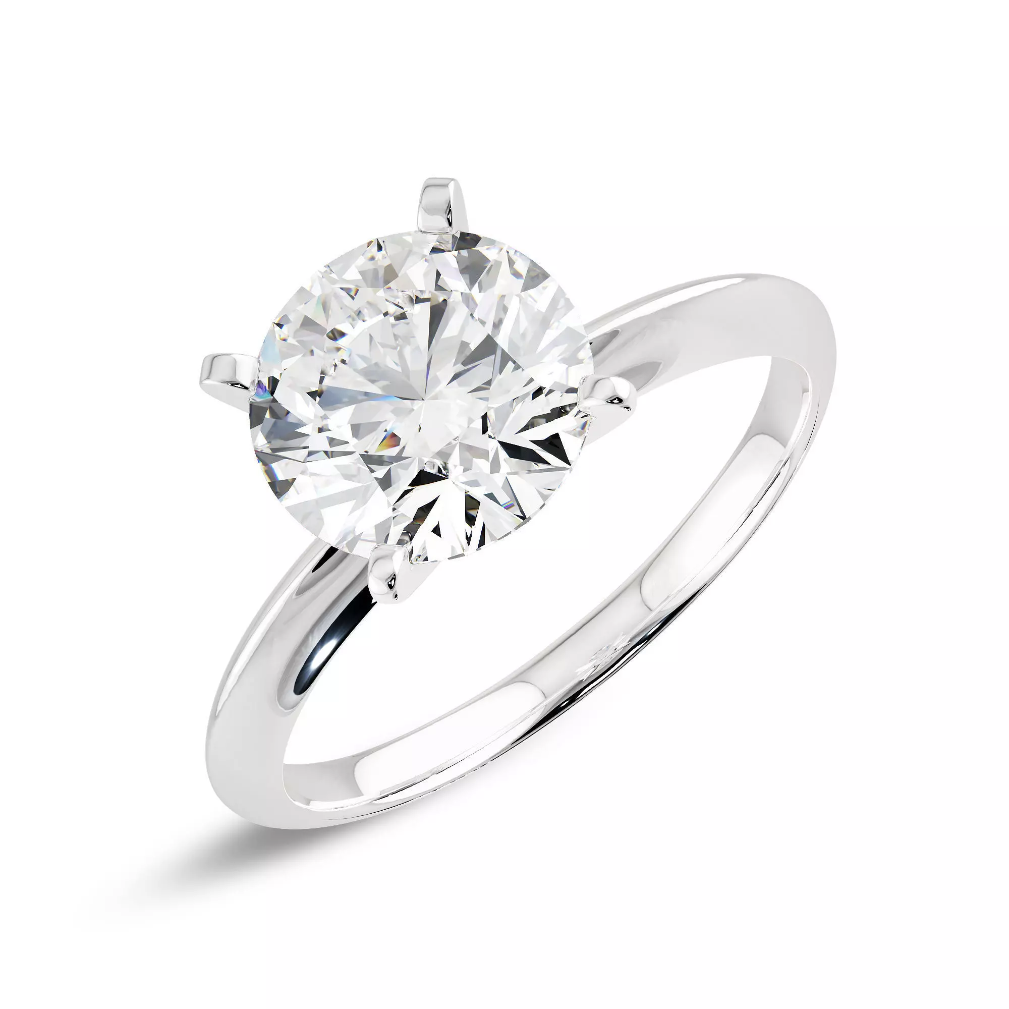 Solitaire Ring 360 Animation and stl file 3D print model 3D print model_0