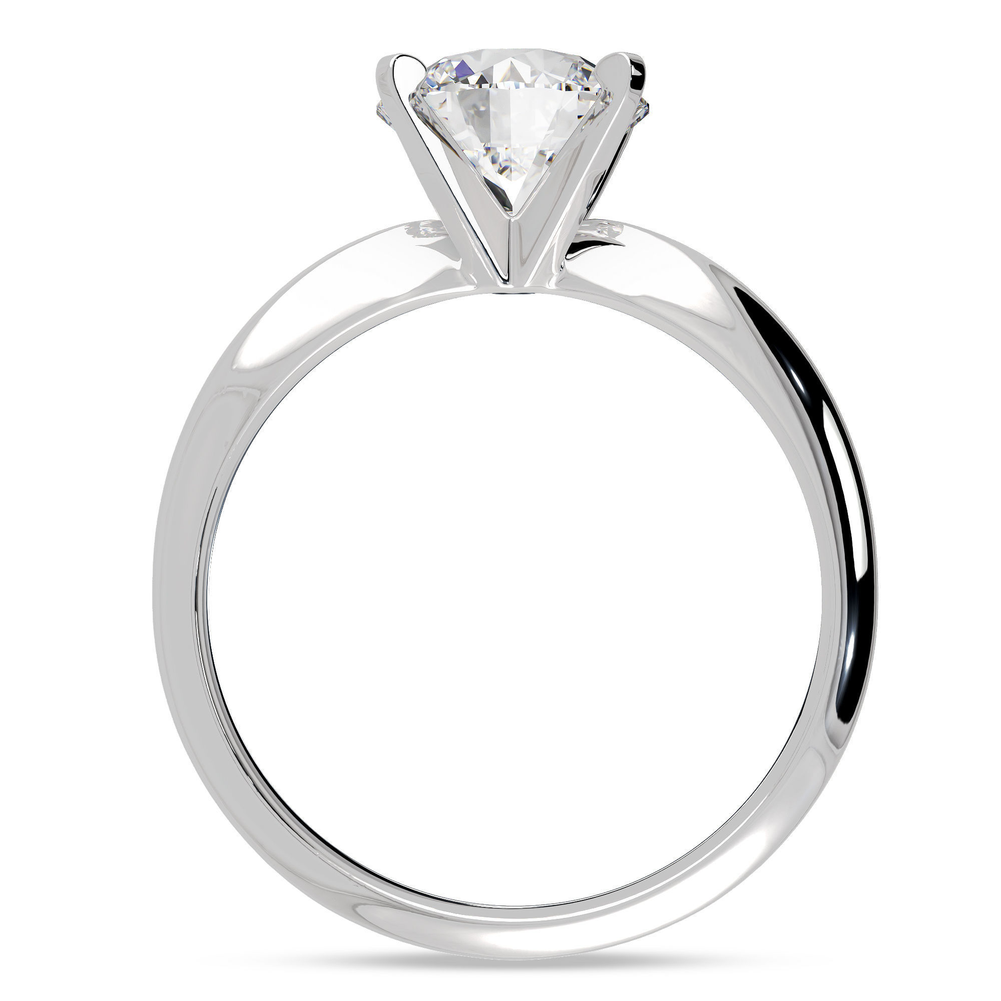 Solitaire Ring 360 Animation and stl file 3D print model 3D print model_5