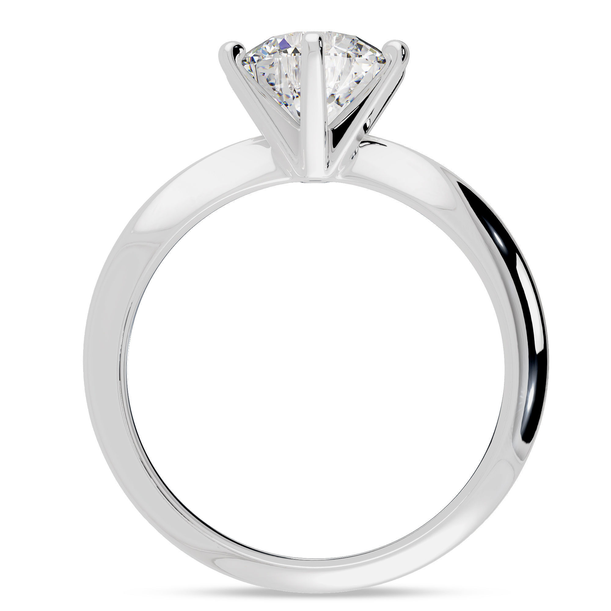 Solitaire Ring 360 Animation and stl file 3D print model 3D print model_5