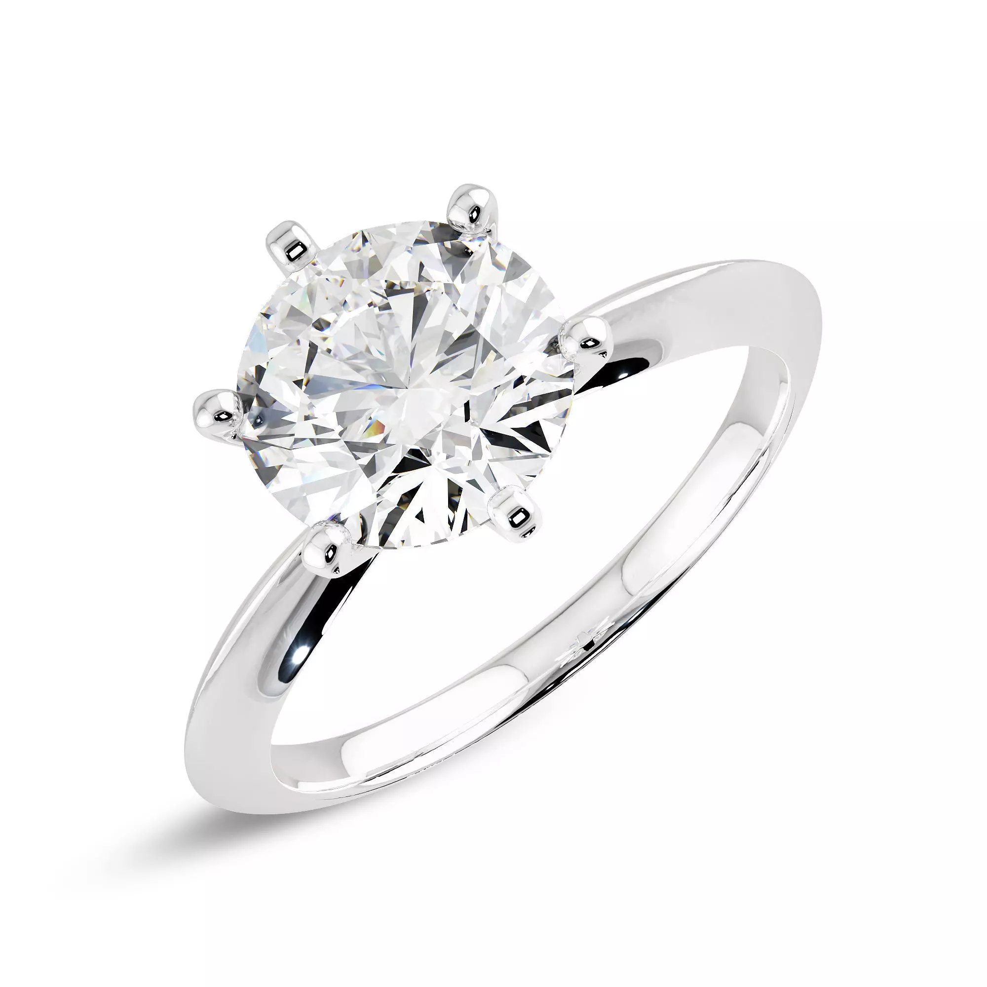 Solitaire Ring 360 Animation and stl file 3D print model 3D print model_0