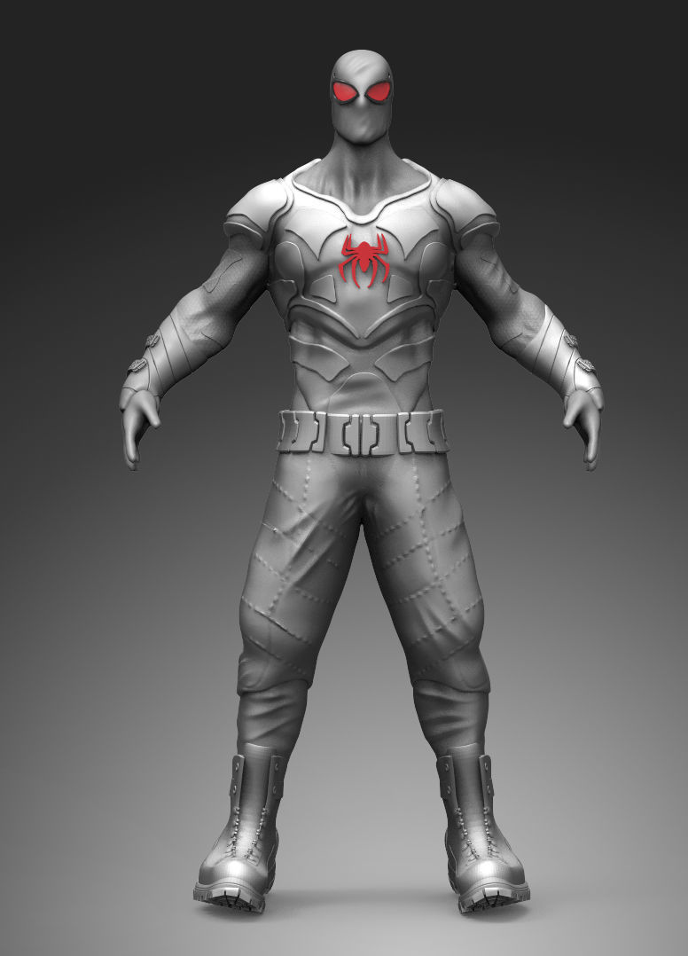 Spiderman Concept Print Ready 3D model_9