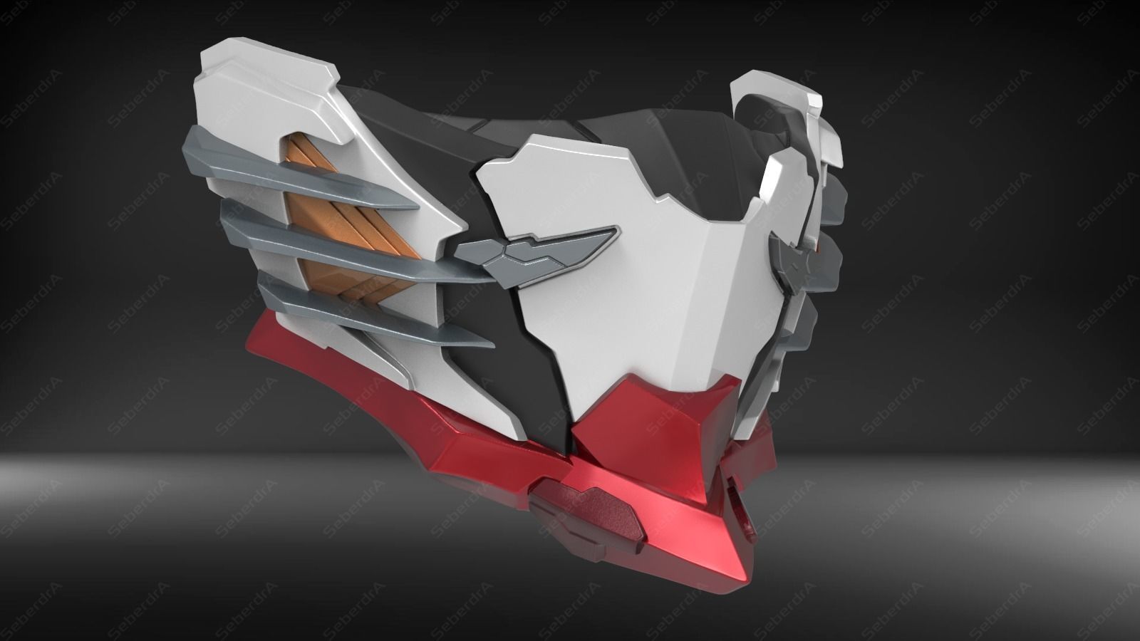 New Rex Mecha Mask 3D print model_1