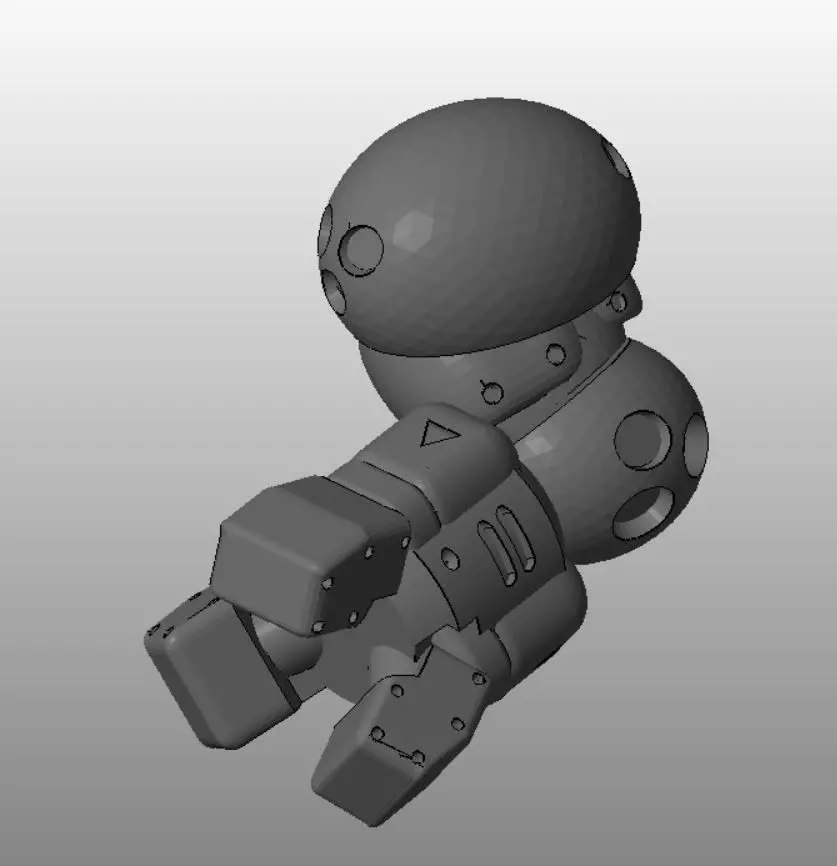 CHIBI-TECH SD - DEMOLISHER ARM          3D print model_0