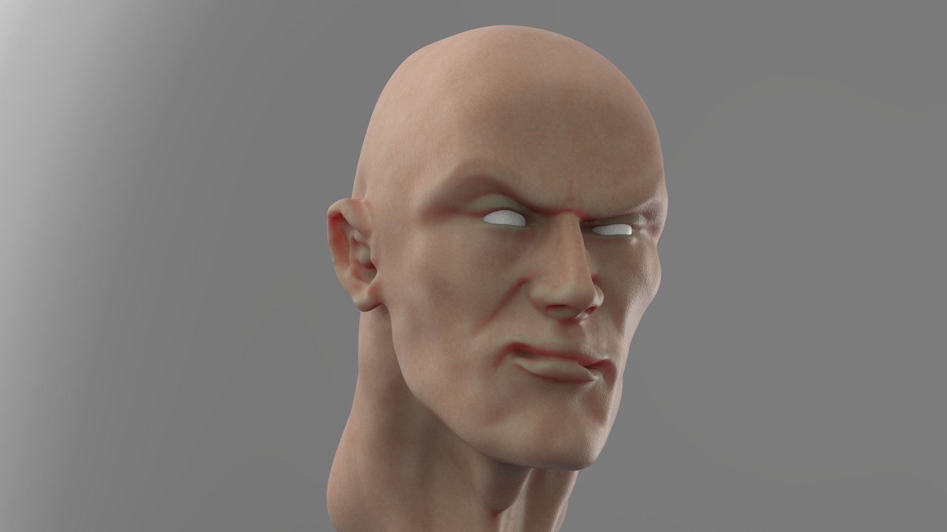 The Rock Bust printable 3D model_10