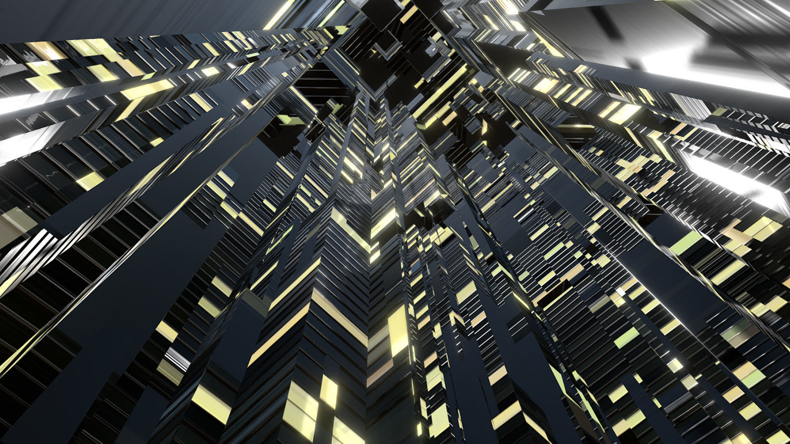 Sci fi Skyscrapers 1 3D model_4