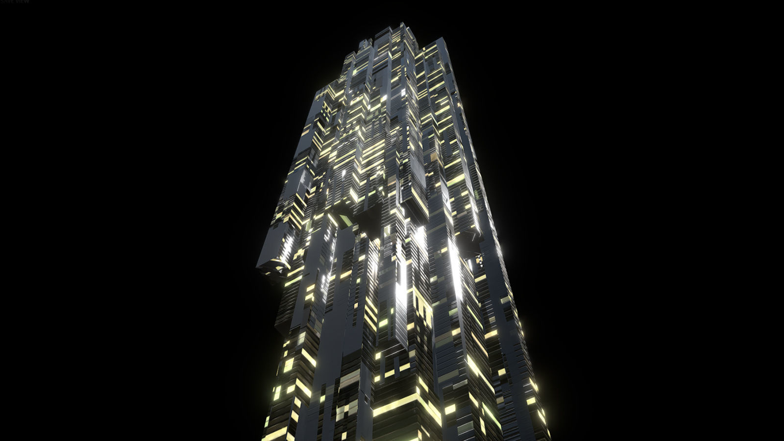 Sci fi Skyscrapers 1 3D model_3