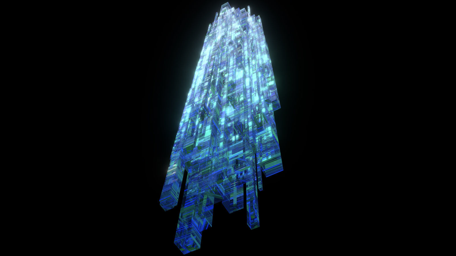 Sci fi Skyscrapers 2 3D model_4