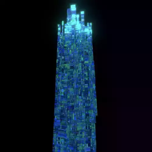 Sci fi Skyscrapers 2 3D model