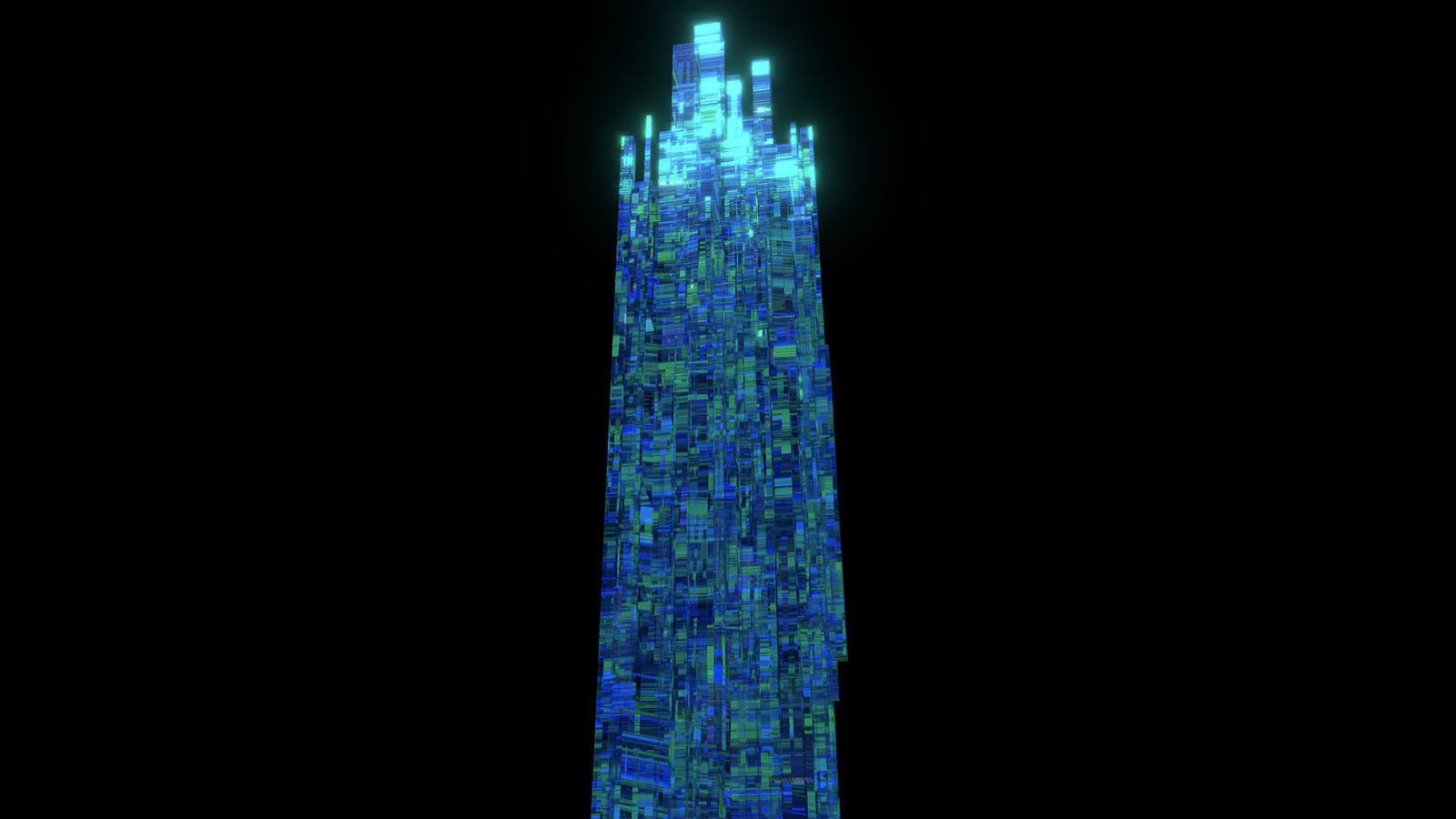 Sci fi Skyscrapers 2 3D model_1