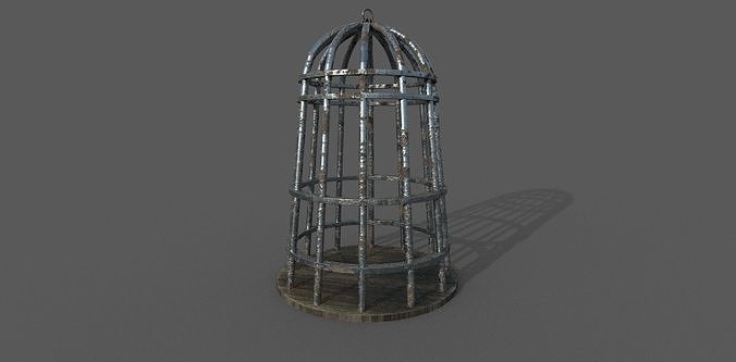 Medieval cage 3D model Low-poly 3D model