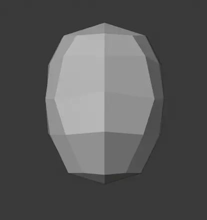 Low Poly Human Head Free 3D model_0