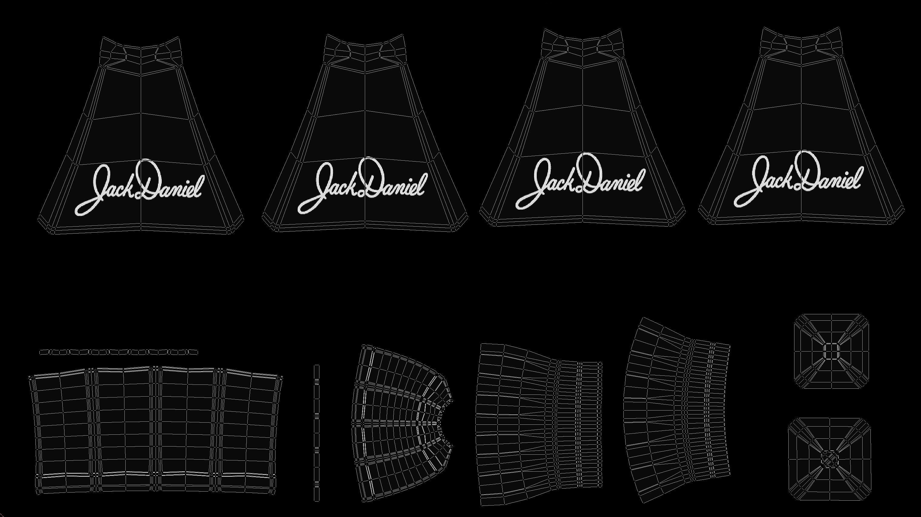 Jack Daniels Old No 7 3D model_11